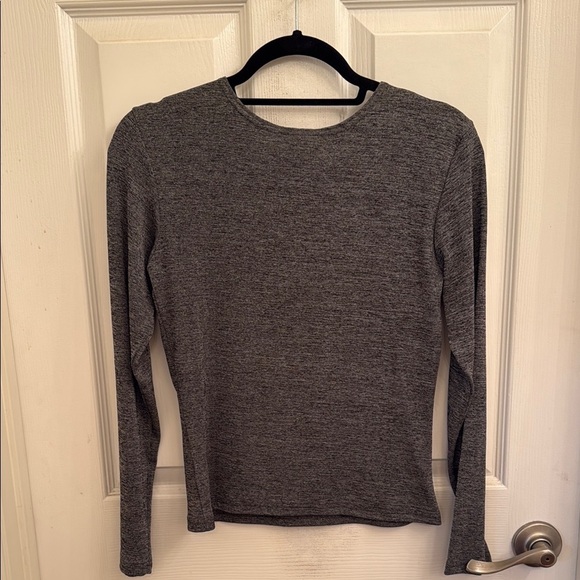 Elegant Black and Silver Shimmery Blouse Top - Picture 2 of 5